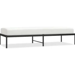 vidaXL Estructura de cama sin colchón metal 75x190 cm Negro Clearance