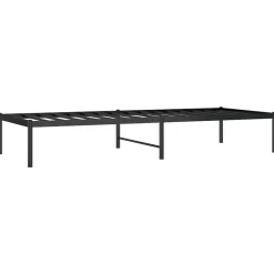 vidaXL Estructura de cama sin colchón metal 75x190 cm Negro Clearance