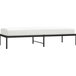 vidaXL Estructura de cama sin colchón metal 75x190 cm Negro Clearance