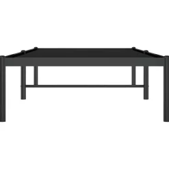vidaXL Estructura de cama sin colchón metal 75x190 cm Negro Clearance