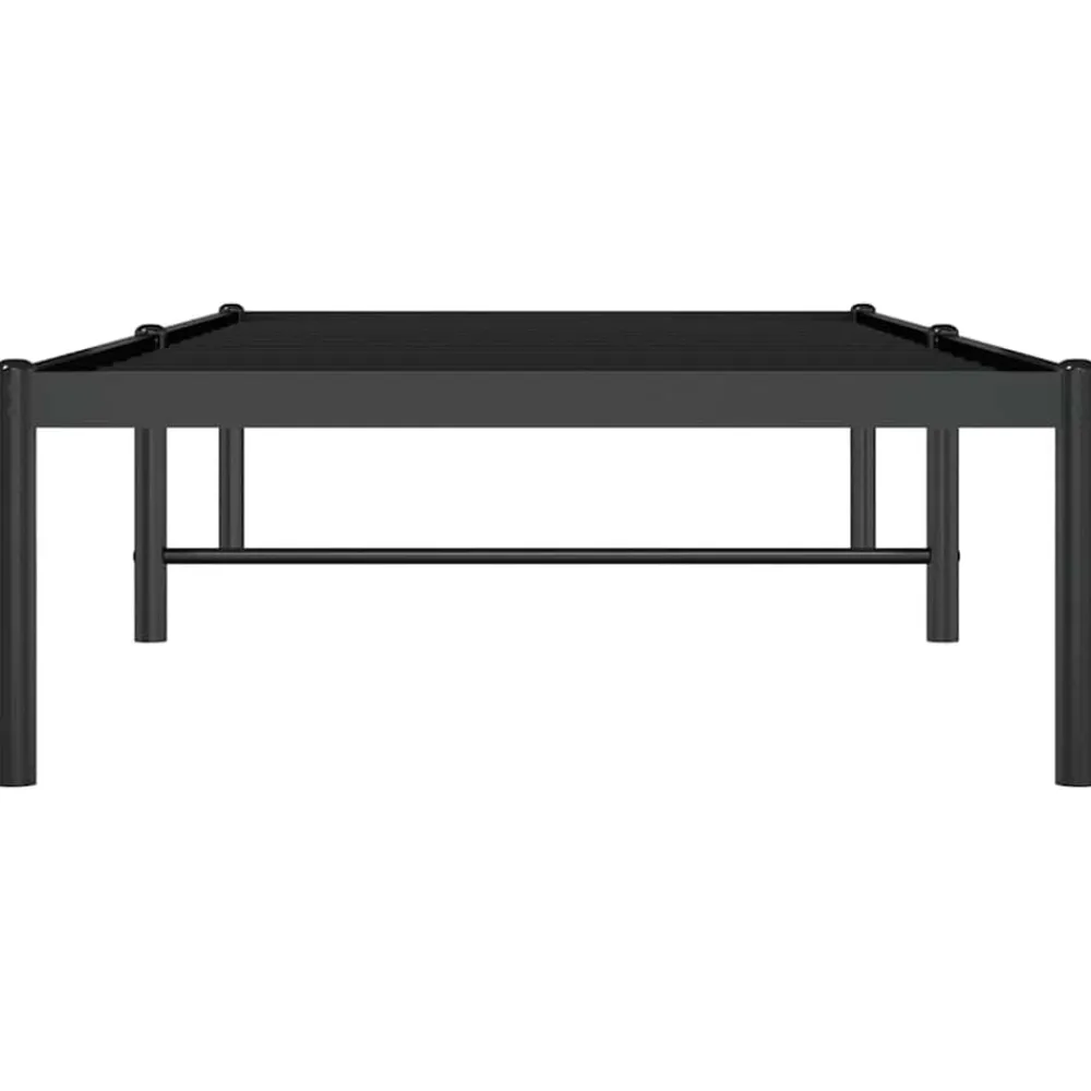 vidaXL Estructura de cama sin colchón metal 75x190 cm Negro Clearance
