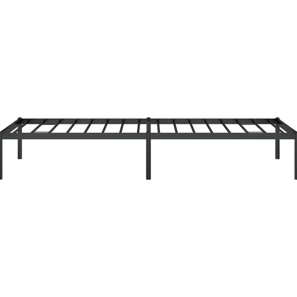 vidaXL Estructura de cama sin colchón metal 75x190 cm Negro Clearance