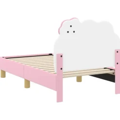 vidaXL Camas Y Accesorios-Estructura de cama para niños pequeños con cabecera PU
