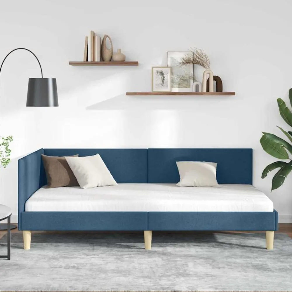 vidaXL Camas Y Accesorios-Estructura de cama en esquina con cabecera 80 cm x 200 cm