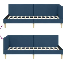 vidaXL Camas Y Accesorios-Estructura de cama en esquina con cabecera 80 cm x 200 cm