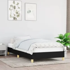 vidaXL Camas Y Accesorios-Estructura de cama sin colchón tela 80x200 cm