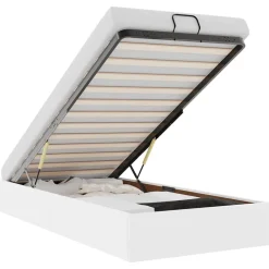vidaXL Estructura de cama otomana sin colchón blanca 80x200 cm Blanco Discount