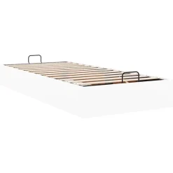 vidaXL Estructura de cama otomana sin colchón blanca 80x200 cm Blanco Discount