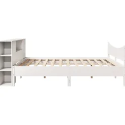 vidaXL Estructura de cama sin colchón madera maciza blanca 200x200 cm Blanco Clearance