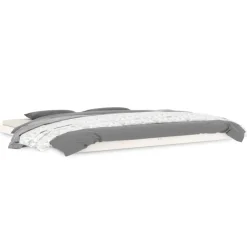 vidaXL Estructura de cama sin colchón madera maciza blanca 200x200 cm Blanco Discount