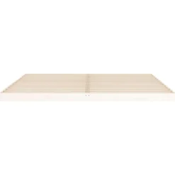 vidaXL Estructura de cama sin colchón madera maciza blanca 200x200 cm Blanco Discount