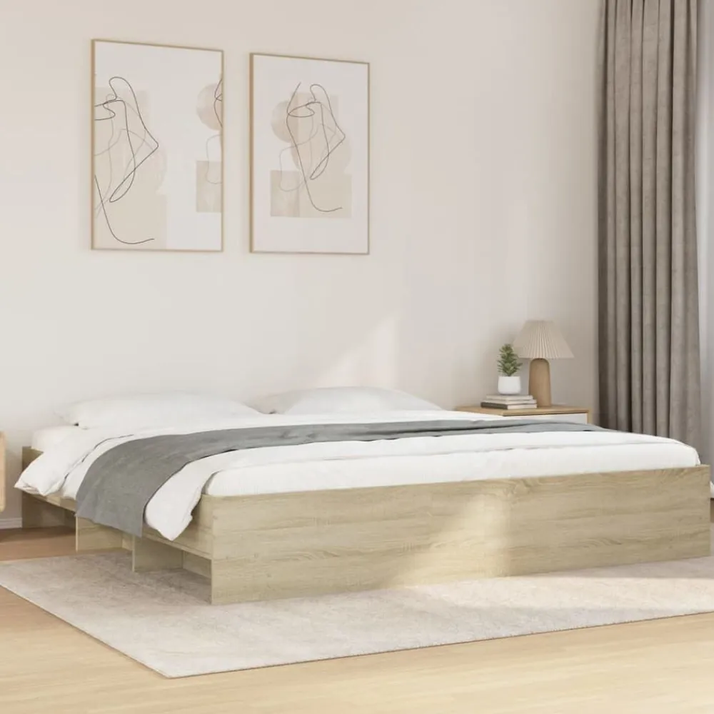 vidaXL Camas Y Accesorios-Estructura de cama sin colchón 200x200 cm
