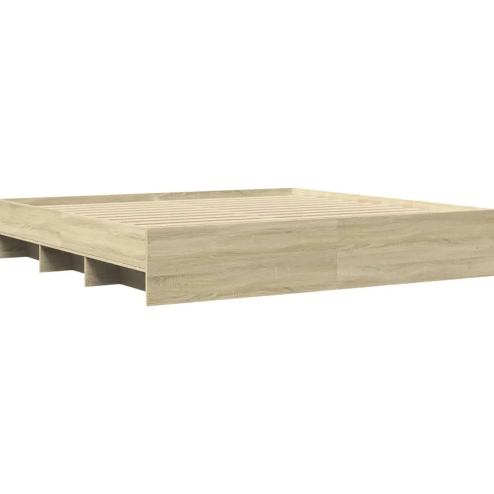 vidaXL Camas Y Accesorios-Estructura de cama sin colchón 200x200 cm