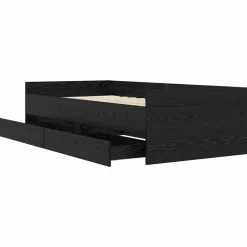 vidaXL Estructura de cama con cajón 100 x 200 cm Roble negro Hot