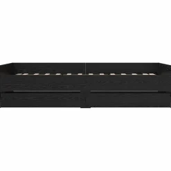 vidaXL Estructura de cama con cajón 100 x 200 cm Roble negro Hot