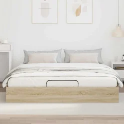 vidaXL Estructura de Cama Ottoman 203 x 180 x 25 cm Roble Sonoma Outlet