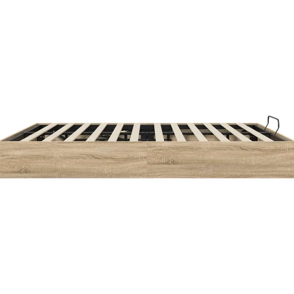 vidaXL Estructura de Cama Ottoman 203 x 180 x 25 cm Roble Sonoma Outlet