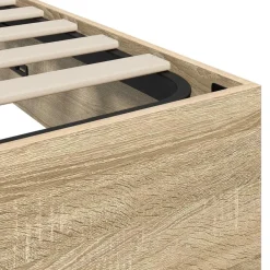 vidaXL Estructura de Cama Ottoman 203 x 180 x 25 cm Roble Sonoma Outlet
