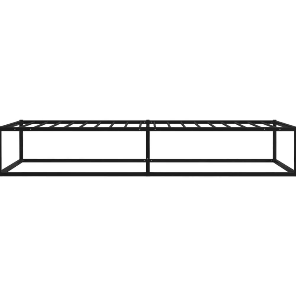 vidaXL Camas Y Accesorios-Estructura de cama sin colchón metal 90x200 cm