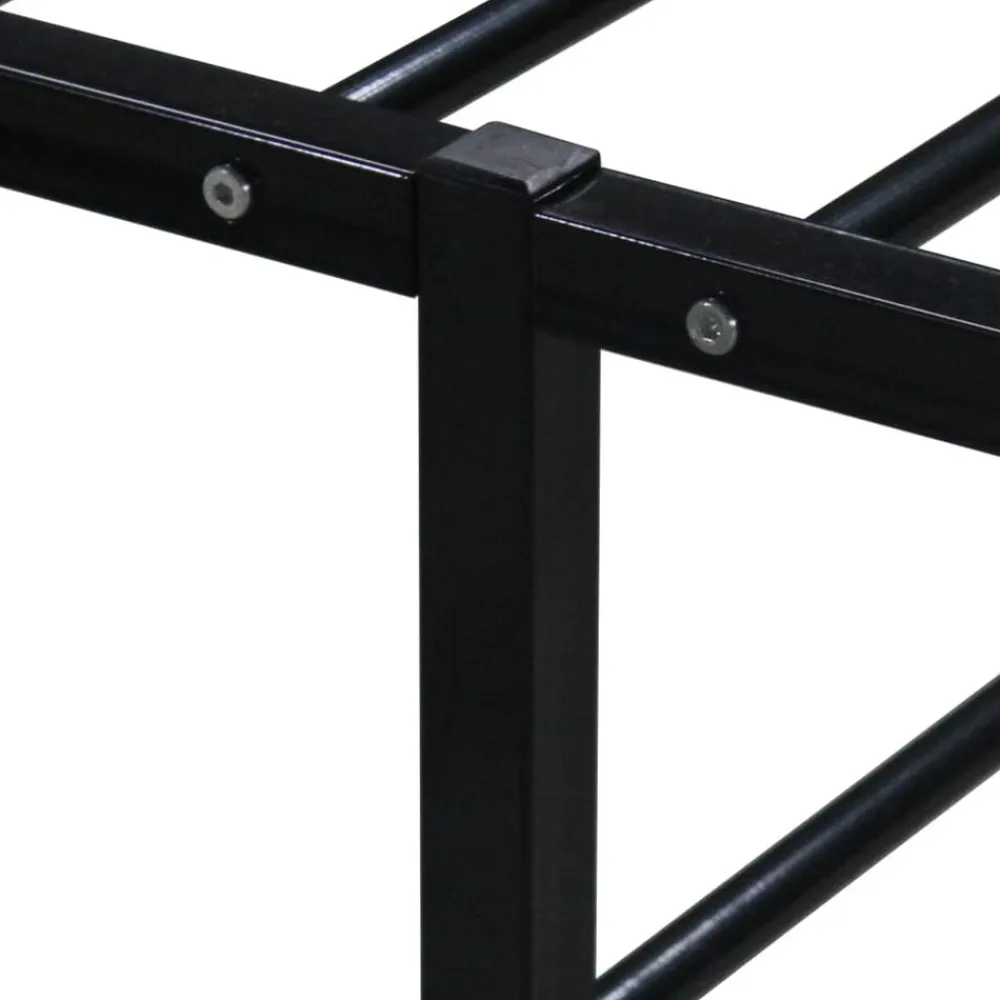 vidaXL Camas Y Accesorios-Estructura de cama sin colchón metal 90x200 cm