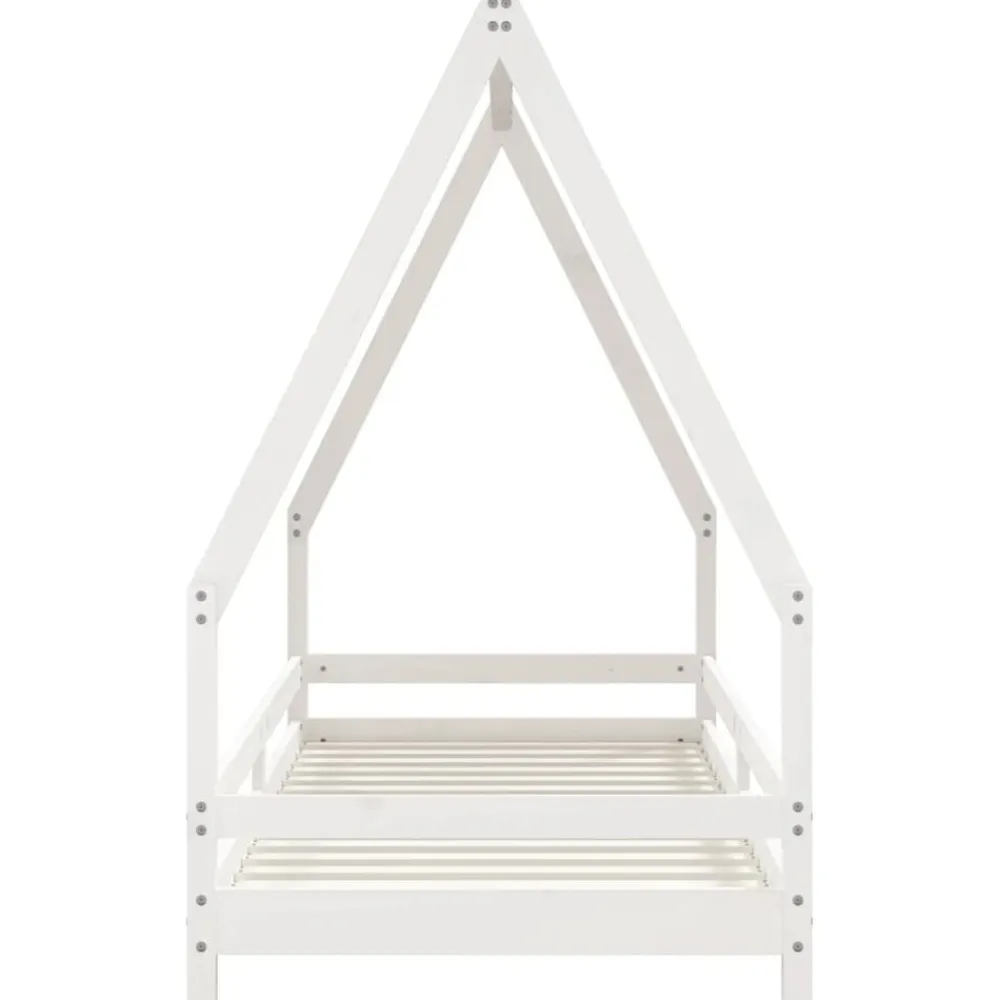 vidaXL Estructura de cama para niños madera de pino 80x200 cm Blanco