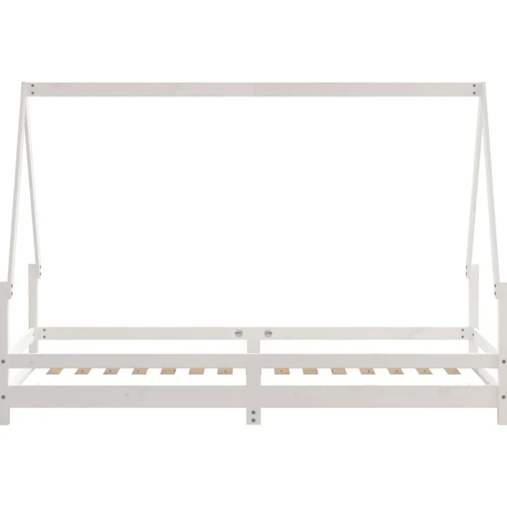 vidaXL Estructura de cama para niños madera de pino 80x200 cm Blanco