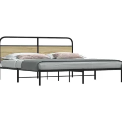 vidaXL Camas Y Accesorios-Estructura de cama sin colchón metal 180x200 cm