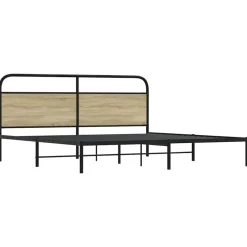 vidaXL Camas Y Accesorios-Estructura de cama sin colchón metal 180x200 cm