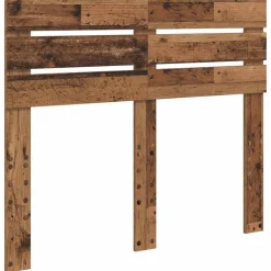 vidaXL Estructura de cama con cajón con cabecera Madera contrachapada Madera envejecida Discount
