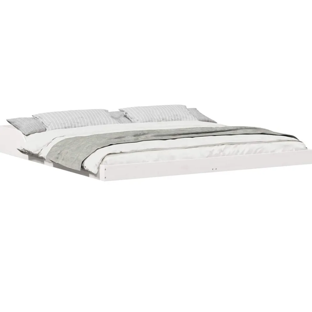 vidaXL Camas Y Accesorios-Estructura de cama 200 x 200 cm Madera de pino macizo