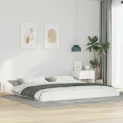 vidaXL Camas Y Accesorios-Estructura de cama 200 x 200 cm Madera de pino macizo