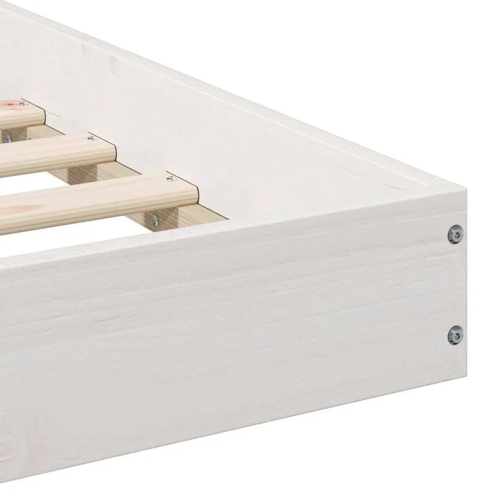 vidaXL Camas Y Accesorios-Estructura de cama 200 x 200 cm Madera de pino macizo