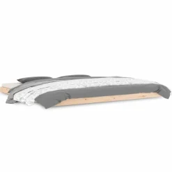 vidaXL Estructura de cama sin colchón madera maciza de pino 200x200 cm Natural