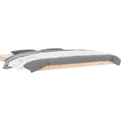vidaXL Estructura de cama sin colchón madera maciza de pino 200x200 cm Natural