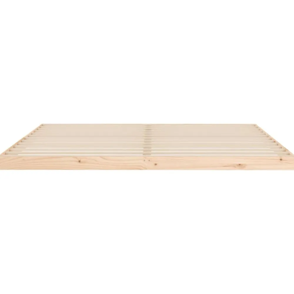 vidaXL Estructura de cama sin colchón madera maciza de pino 200x200 cm Natural