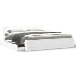 vidaXL Camas Y Accesorios-Estructura de cama con cabecero sin colchón 200x200 cm