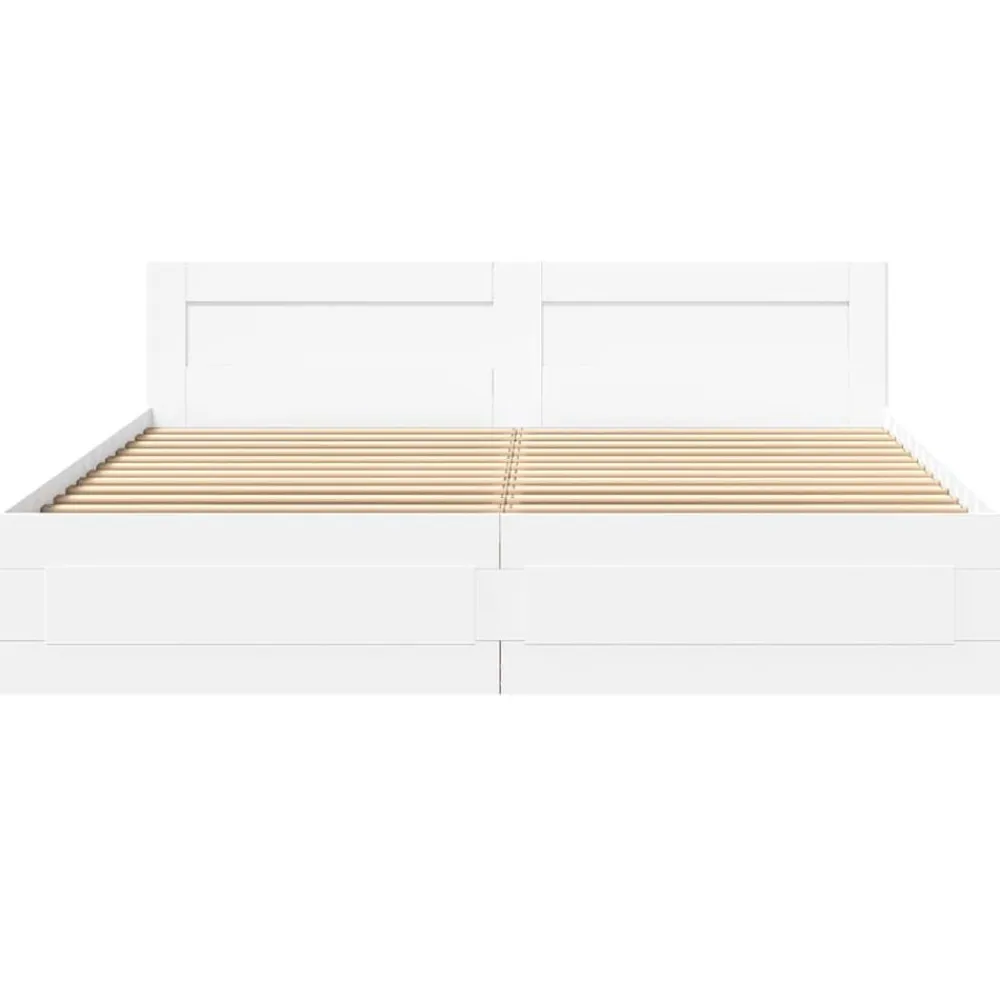 vidaXL Camas Y Accesorios-Estructura de cama con cabecero sin colchón 200x200 cm