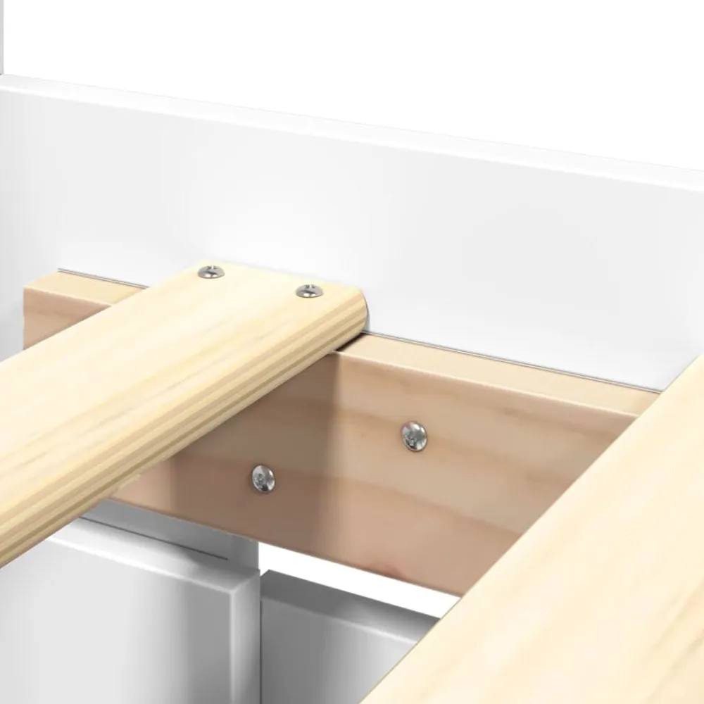 vidaXL Camas Y Accesorios-Estructura de cama con cabecero sin colchón 200x200 cm