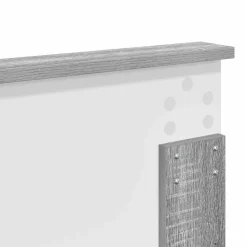 vidaXL Estructura de cama 200 x 200 cm Madera Ingenieril Gris sonoma Outlet