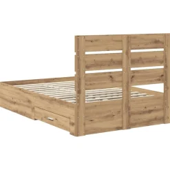 vidaXL Estructura de cama con cajón Roble artesanal 120 x 190 cm Roble artisan Online