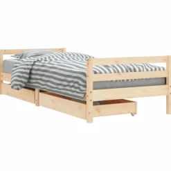 vidaXL Estructura de cama para niños con cajones madera pino 80x200 cm Natural Hot