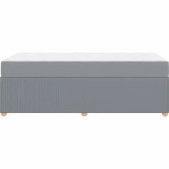 vidaXL Camas Y Accesorios-Estructura de cama con colchón 80 x 200 cm tela
