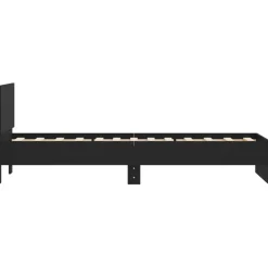vidaXL Camas Y Accesorios-Estructura de cama con cabecero y luces LED 75x190 cm