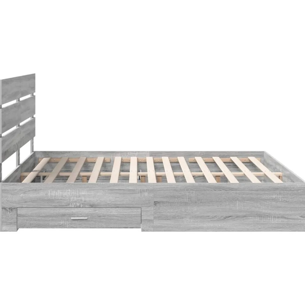 vidaXL Conjuntos De Muebles-Estructura de cama con cajón 200 x 200 cm