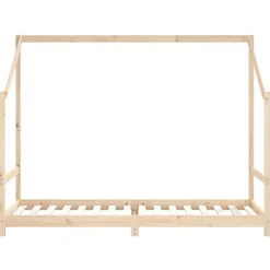 vidaXL Estructura de cama infantil madera maciza de pino 2x(80x200) cm Natural Hot