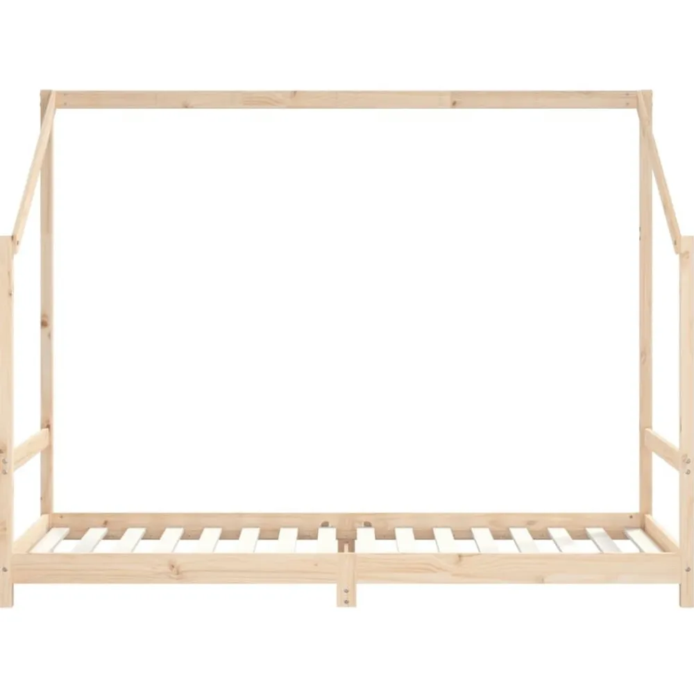 vidaXL Estructura de cama infantil madera maciza de pino 2x(80x200) cm Natural Hot