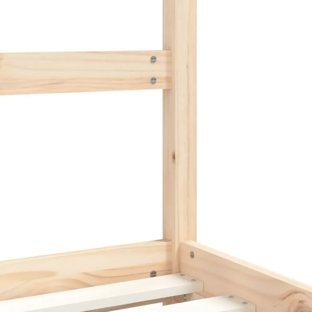 vidaXL Estructura de cama infantil madera maciza de pino 2x(80x200) cm Natural Hot