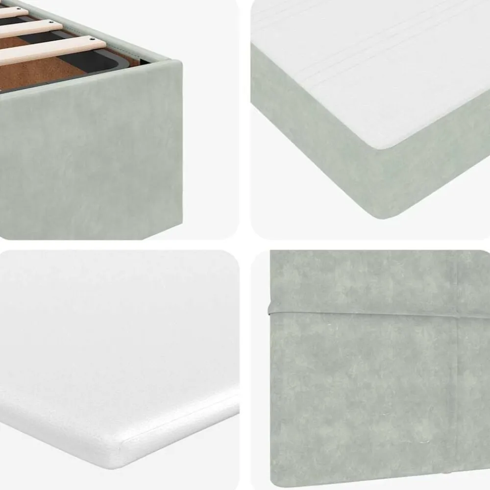 vidaXL Camas Y Accesorios-Estructura de cama otomana colchones terciopelo