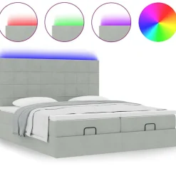 vidaXL Camas Y Accesorios-Estructura de cama otomana colchones terciopelo