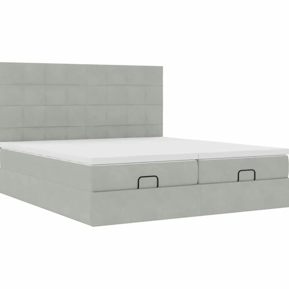 vidaXL Camas Y Accesorios-Estructura de cama otomana colchones terciopelo